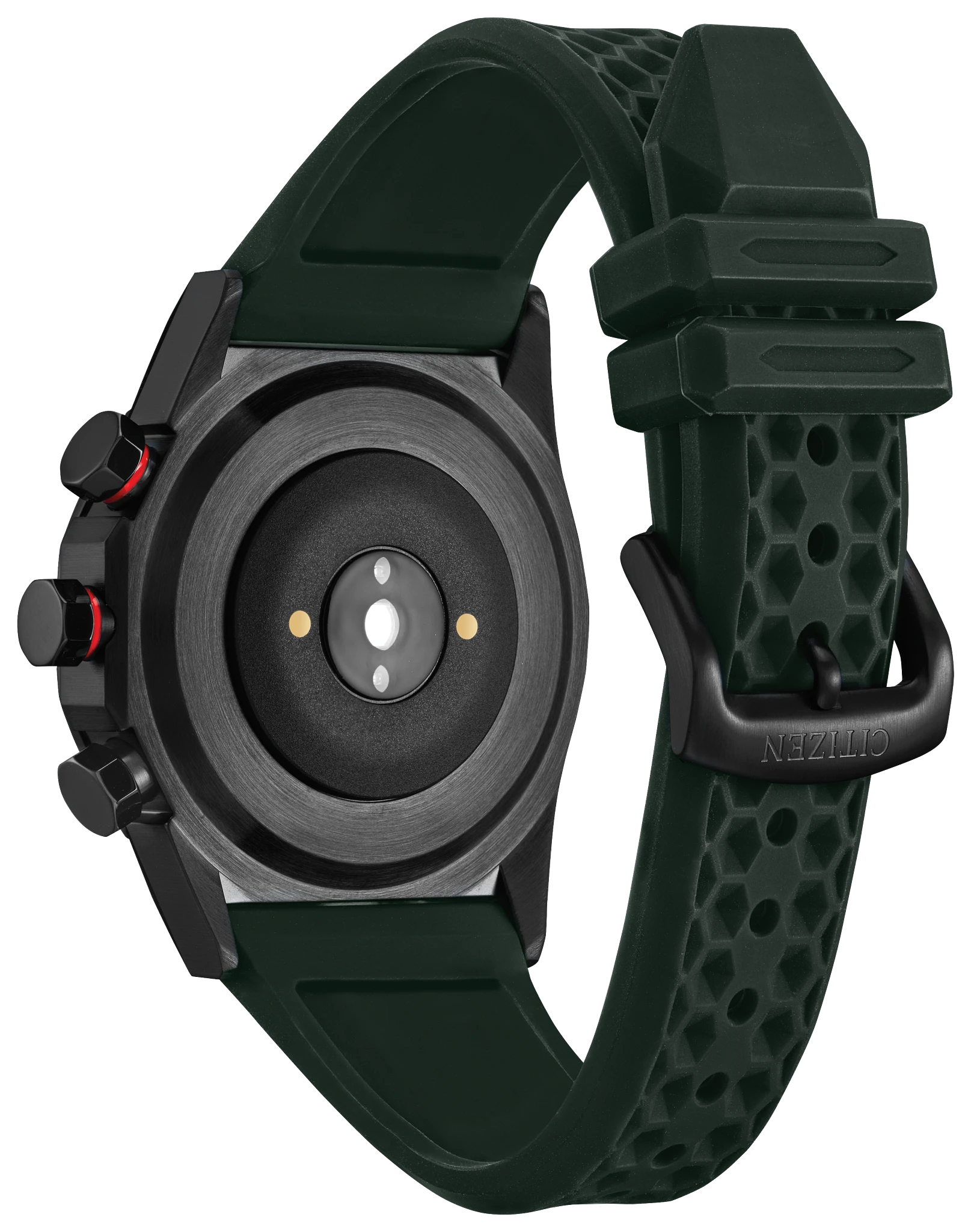 CZ Smart Hybrid Black Dial Silicone Strap JX1005-00E | CITIZEN